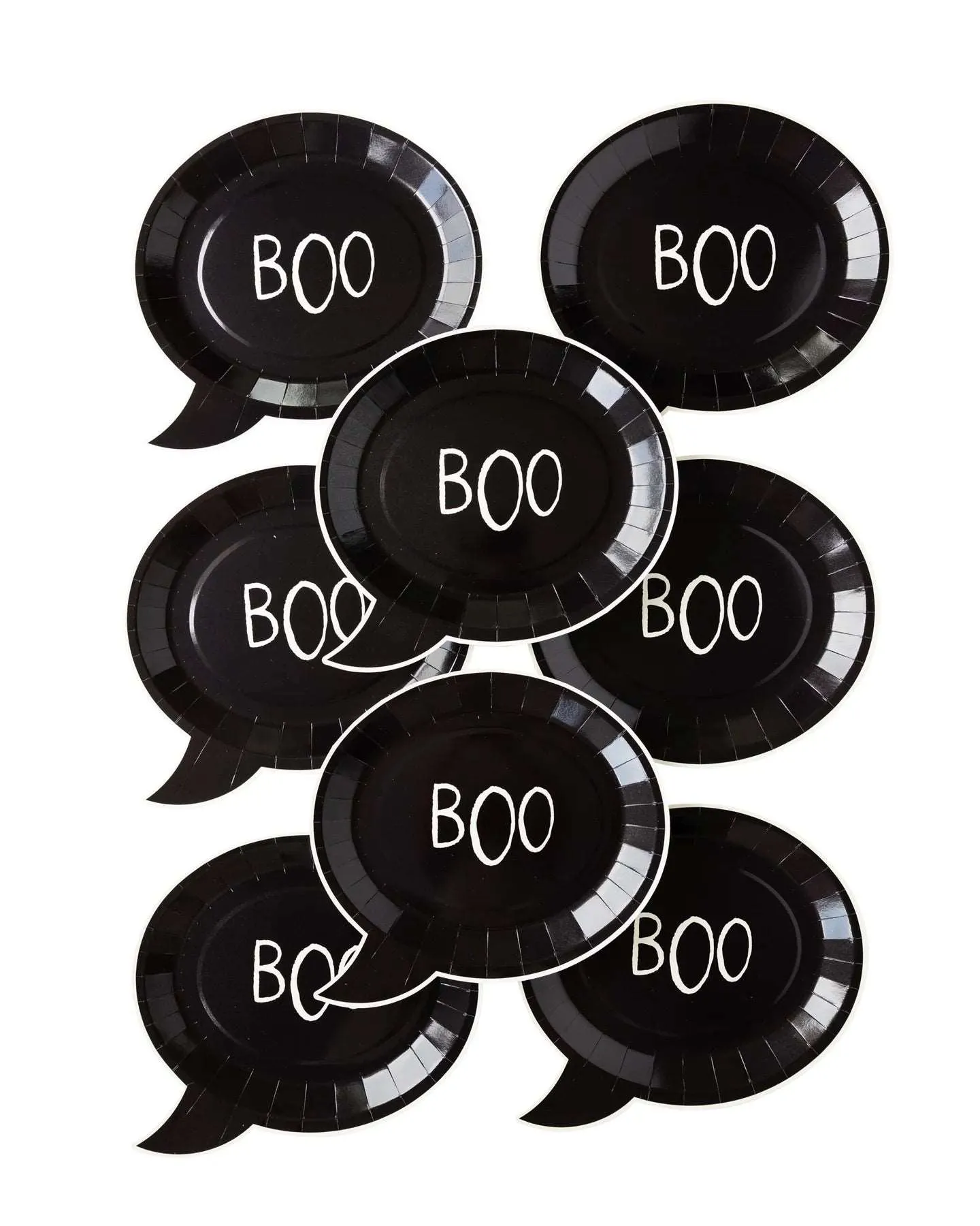 Boo! Shaped Paper Plate